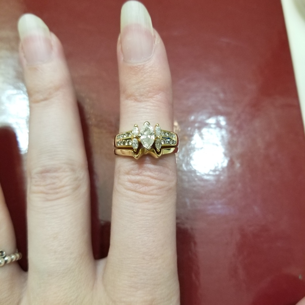 Vintage Diamond Wedding Set